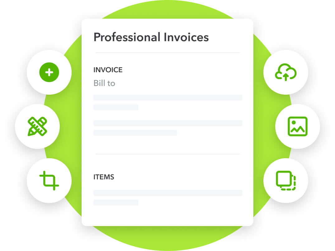 Invoice template on QuickBooks