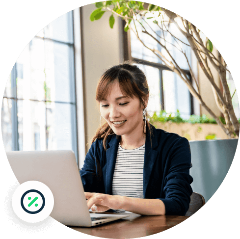 woman typing on laptop 