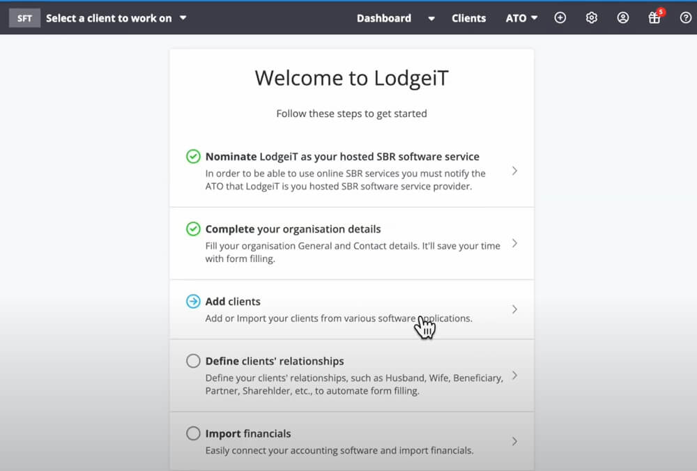 Set up QuickBooks Tax powered by LodgeiT