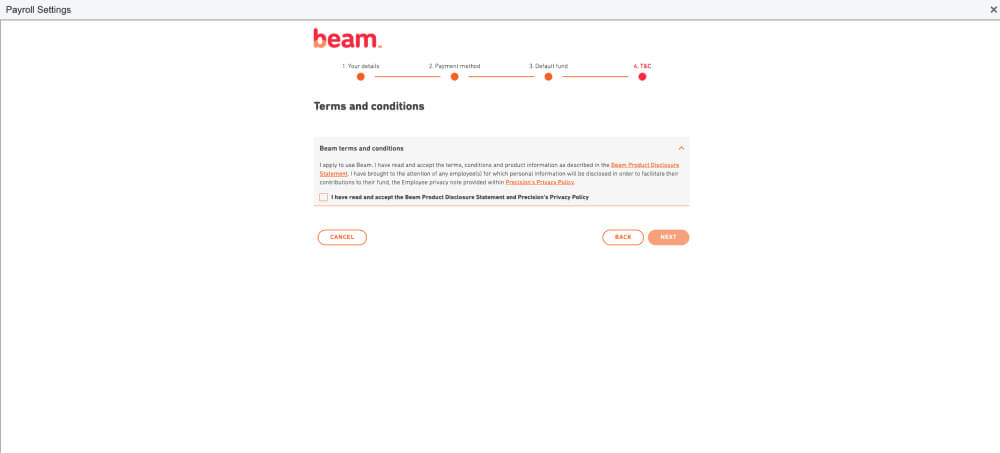 Finalising the beam registration process.