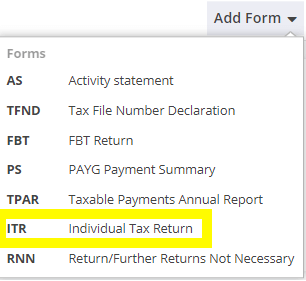Individual tax returns in LodgeiT