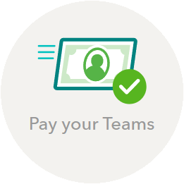 Money icon representing paying your teams using QuickBooks Online Accountant