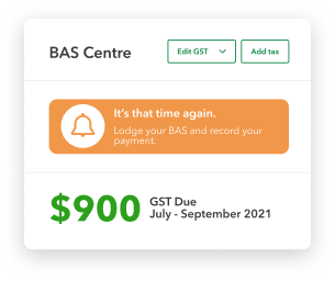 QuickBooks GST & BAS tracking preview
