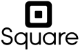 Square logo showcasing integration with QuickBooks