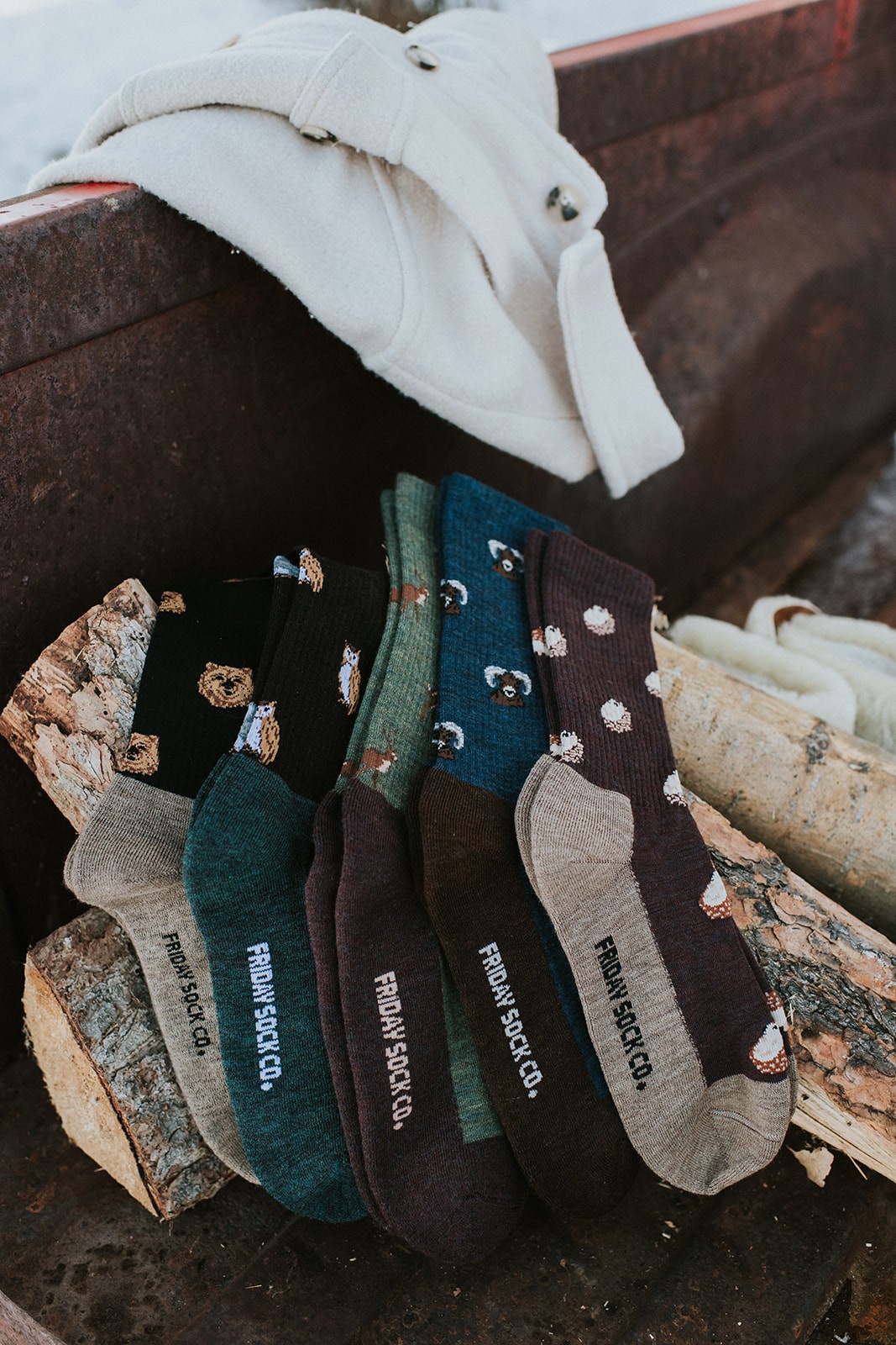 Socks from Friday Socks. 