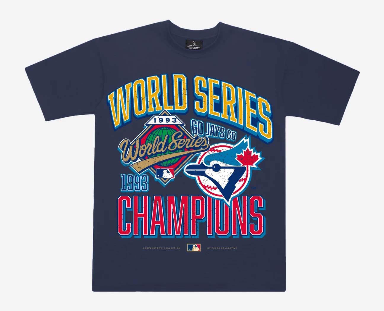 Dark World Series Blue Jays tshirt from Peace Collective