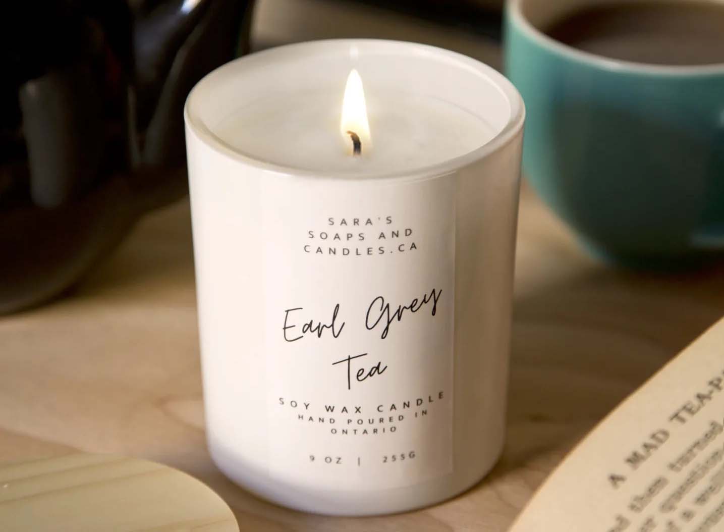 Earl Grey Tea candle from Sara's Soaps and Candles