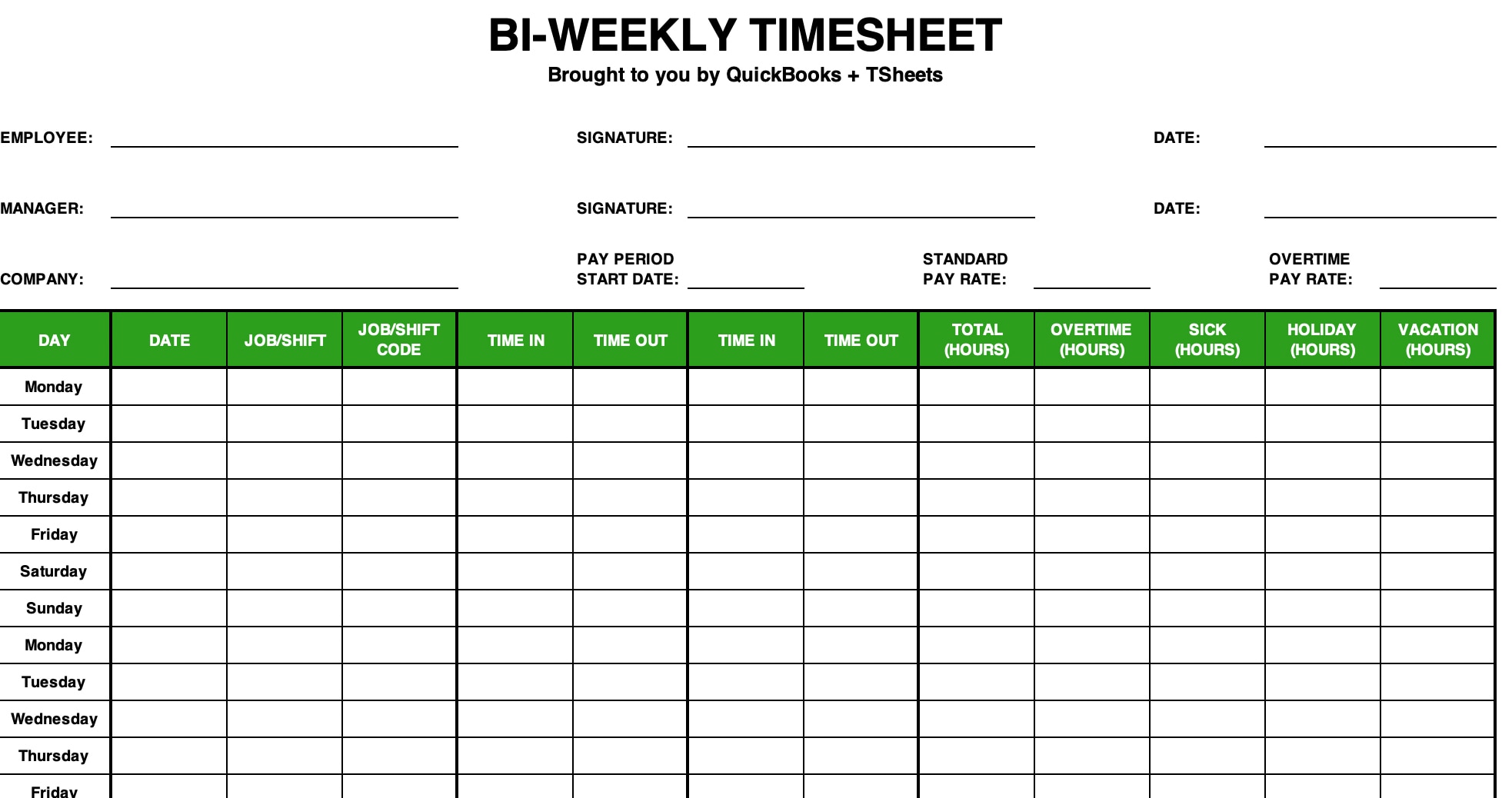 excel timesheet template download