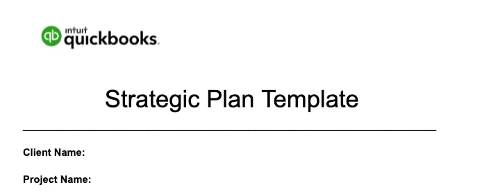 Strategic plan template