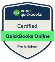 Certified QuicKBooks Online ProAdvisor badge