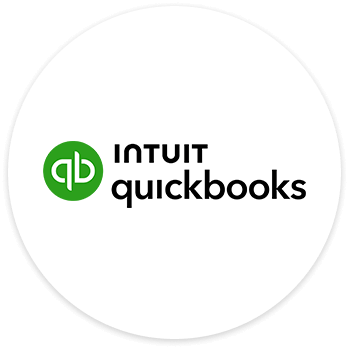 QuickBooks logo on a circle background