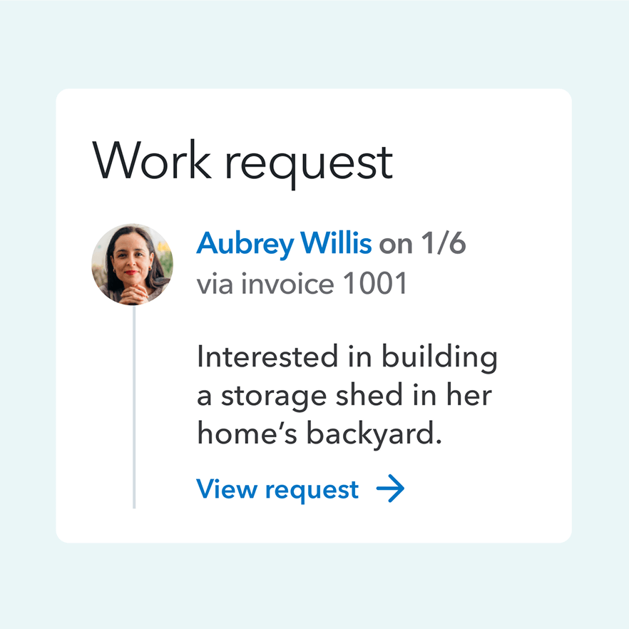 Customer work request.