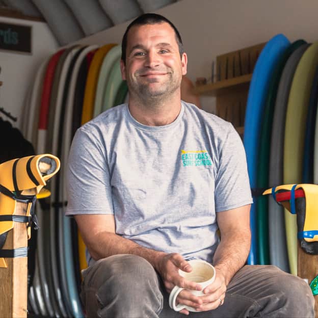 Profile picture of Nico Manos, owner of East Coast Surf School 