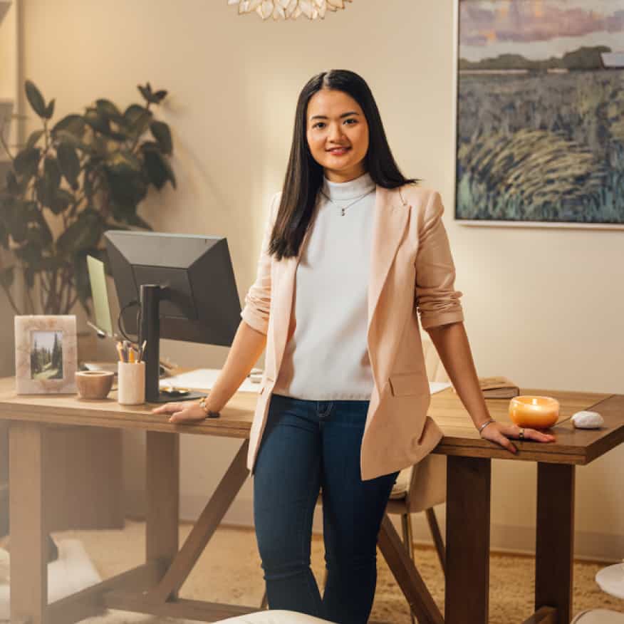 A couple of penny bills sitting on top of a table.