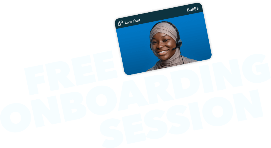 Free onboarding session