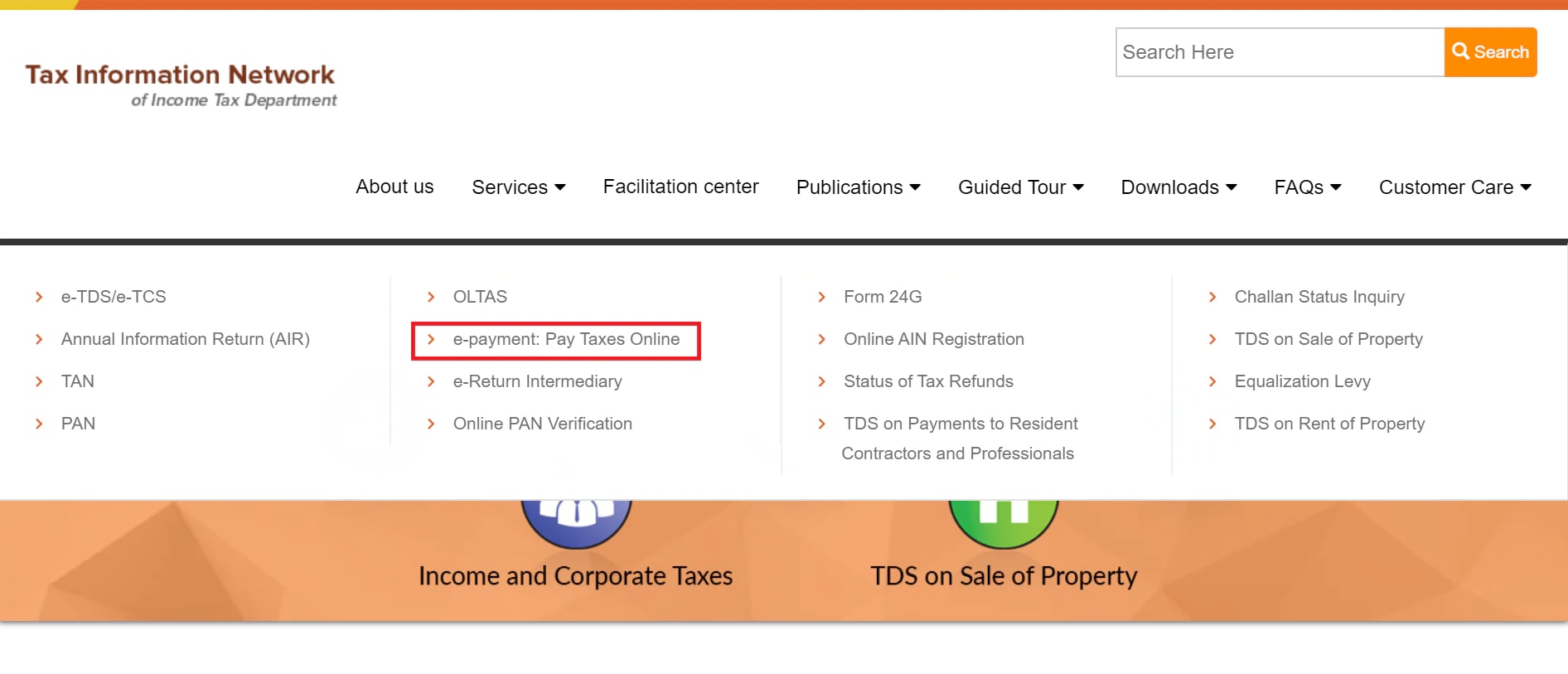 TDS ONLINE PAYMENT