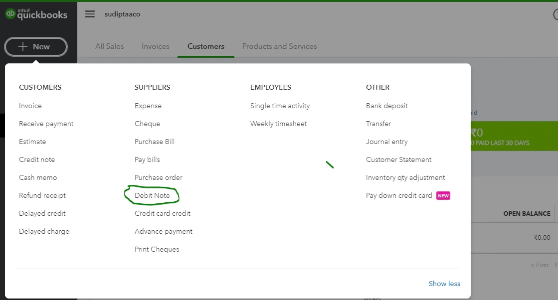 How To Create A Debit Note In QuickBooks QuickBooks