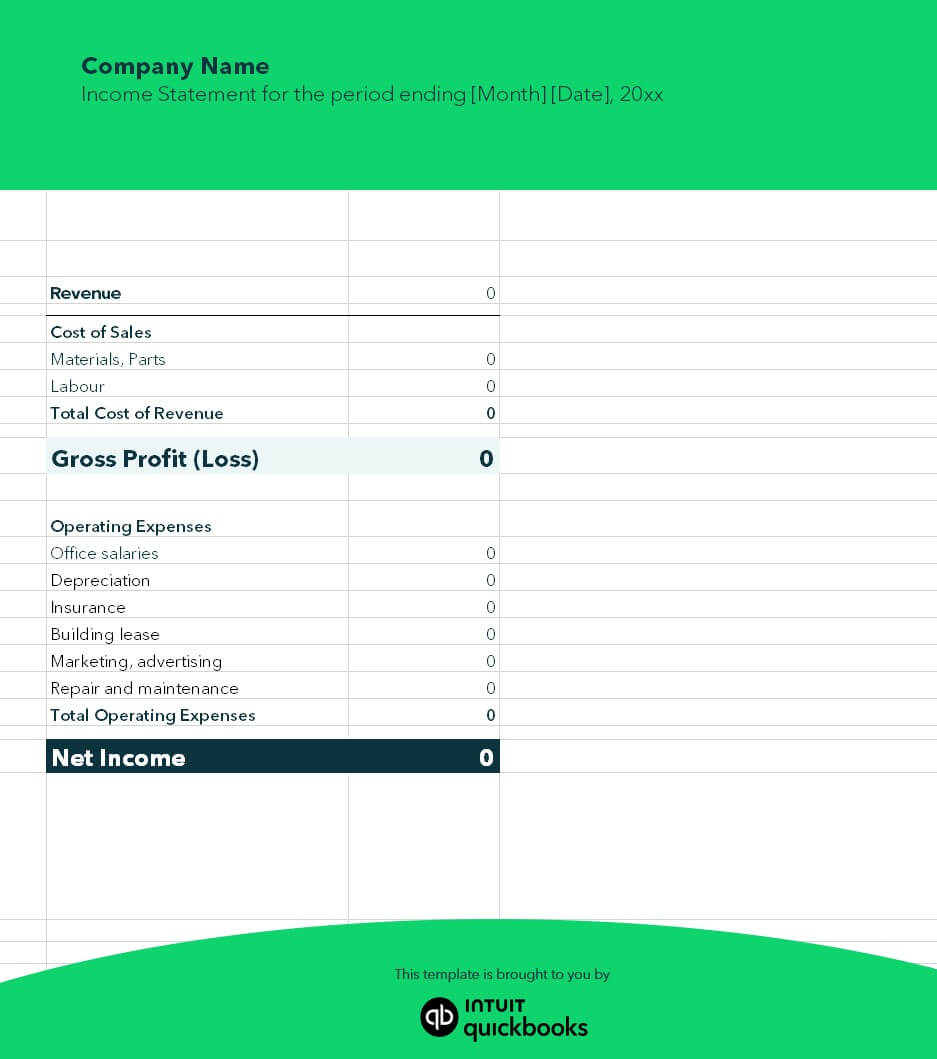 Free Printable Multi-Step Income Statement Templates [Format] & Excel