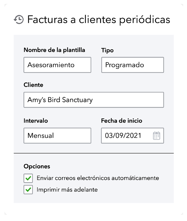 Crea facturas periódicamente y automatiza tus procesos de facturación