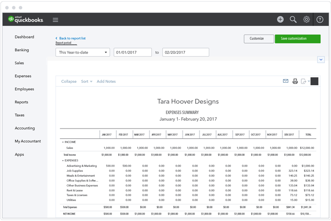 quickbooks self employed balance sheet