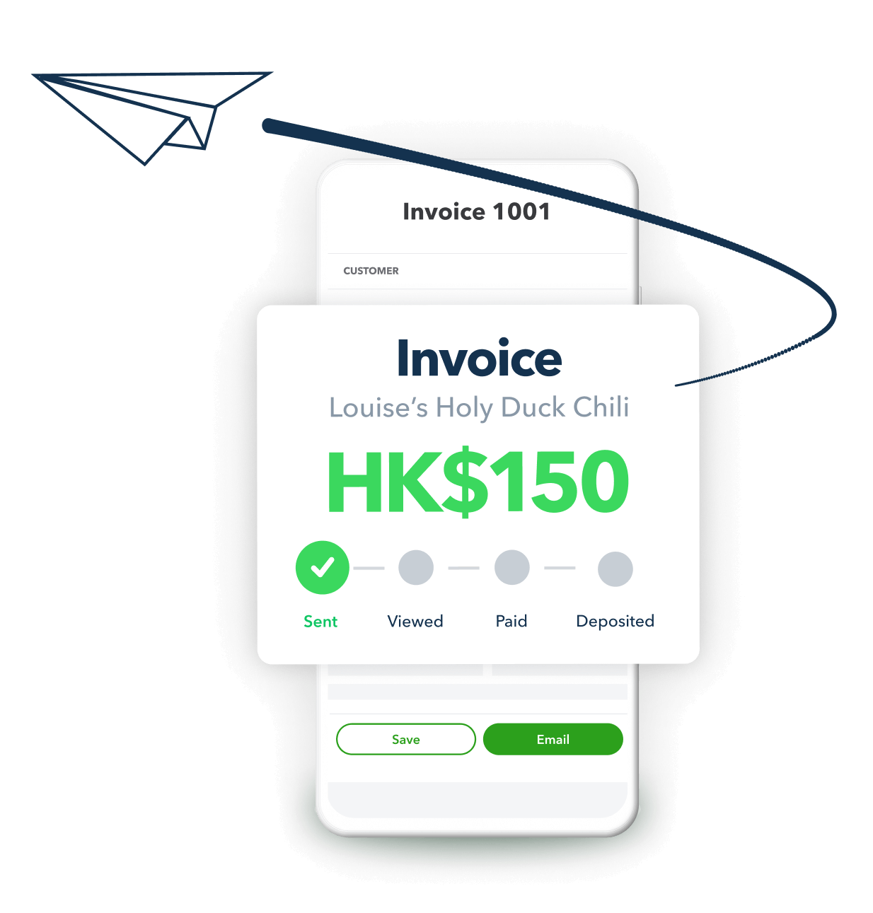 A cell phone with a picture of a person holding it.