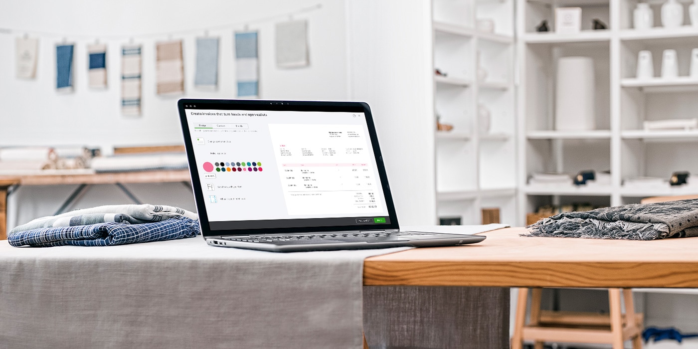 With QuickBooks you can create invoices on the go, when and where you need them