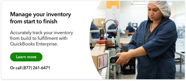 Manage your inventory with QuickBooks Enterprise