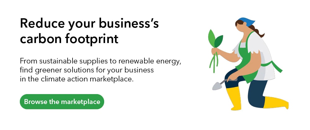 Reduce your business's carbon footprint