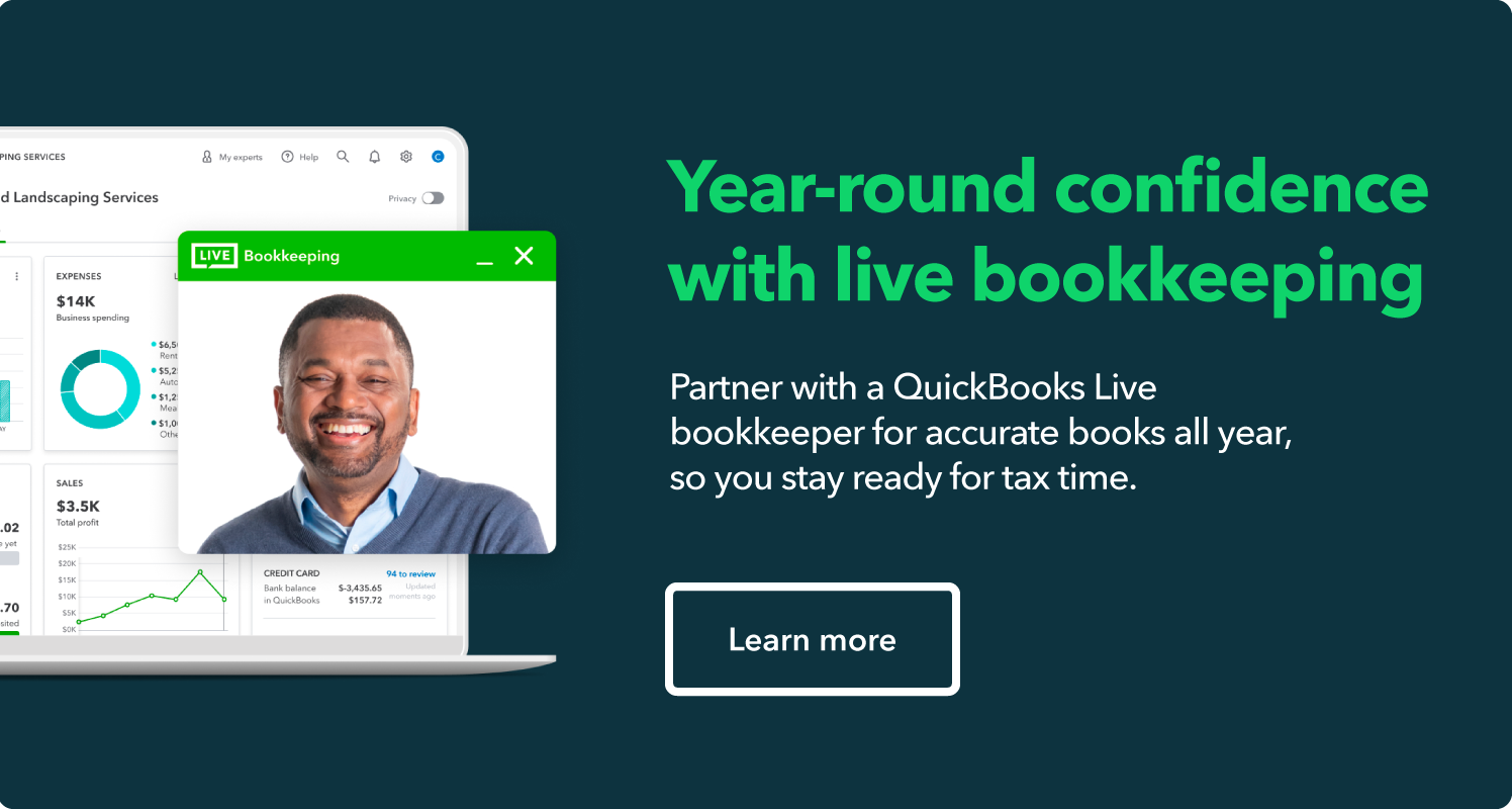 QuickBooks Live bookkeeper