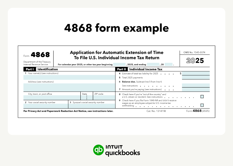 4868 form example