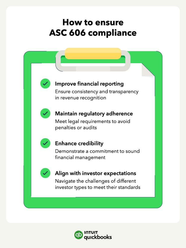 Use this checklist to ensure compliance with the ASC 606 standard.