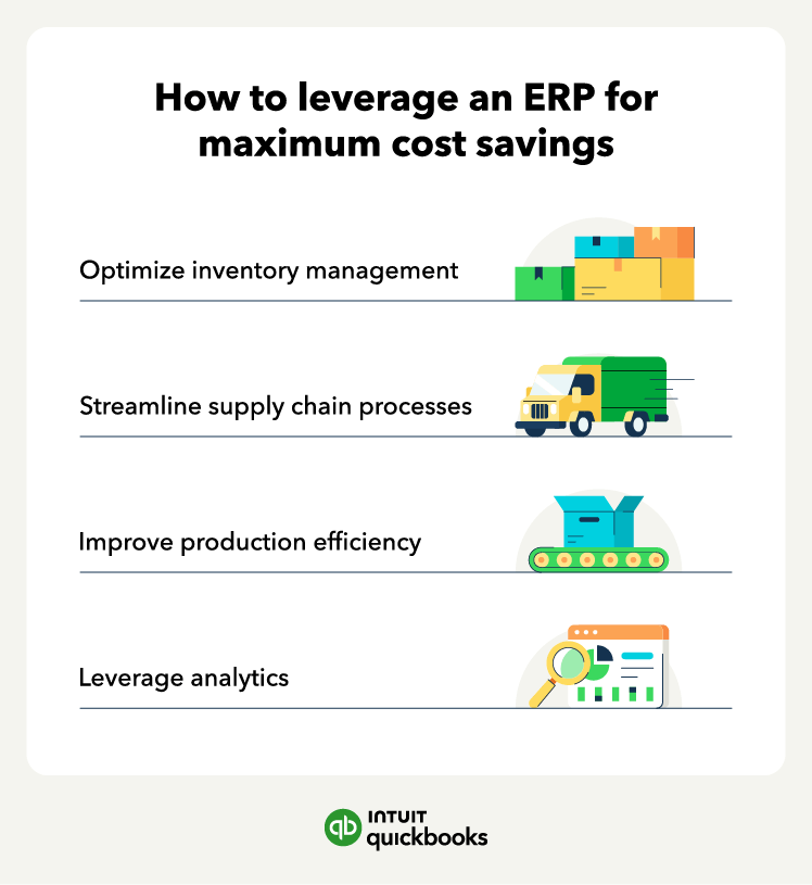 How you can leverage ERP for maximum cost savings, such as optimizing inventory management.