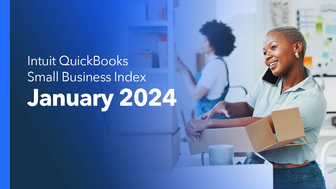 Intuit QuickBooks Small Business Index, January 2024
