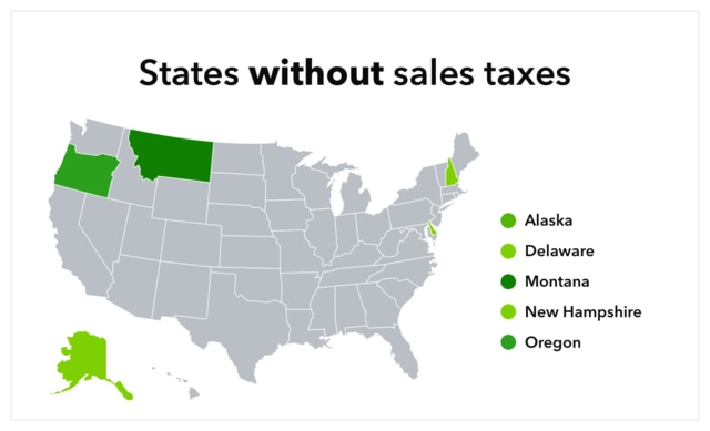 states without sales tax