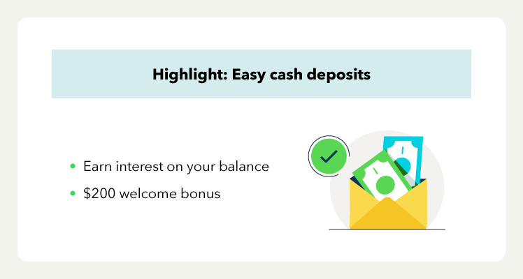 Axos: Easy cash deposits, earn interest on your balance