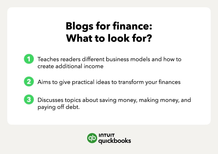 Advice for blogging about finance.