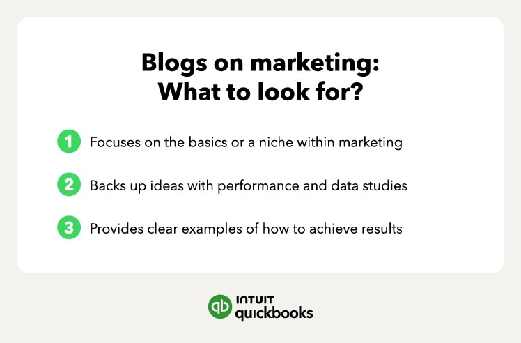 Three strategies for blogs on marketing.