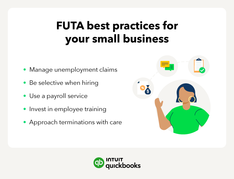 An illustration of the best practices of managing FUTA taxes for small businesses.