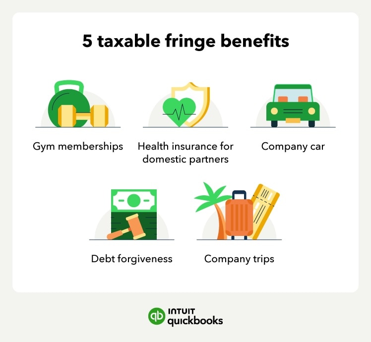 The top five taxable fringe benefits.