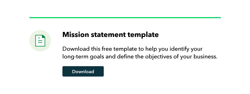 Mission statement template