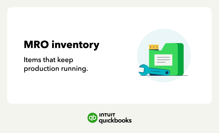The definition of MRO inventory, a type of inventory that keeps production running.