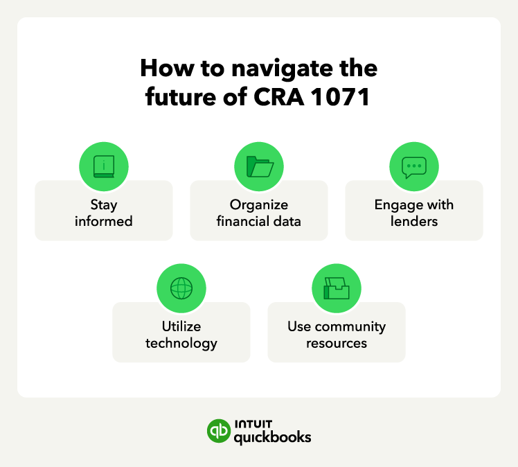 How to navigate the future of CRA 1071, including engaging with lenders.