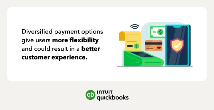Offering a variety of payment options can provide an elevated customer experience.