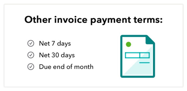 Graphic: Other invoice payment terms
