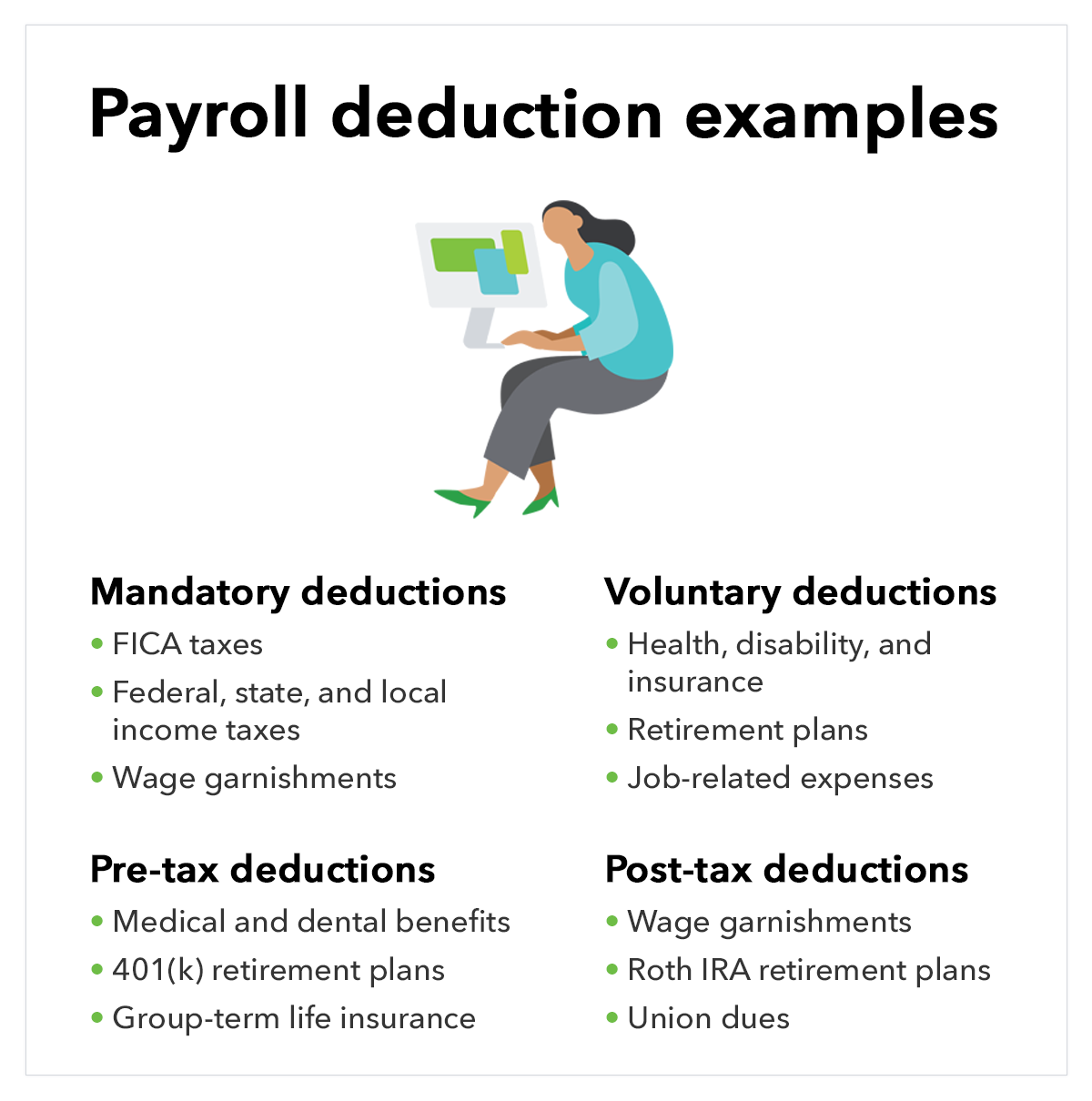 Payroll deductions examples