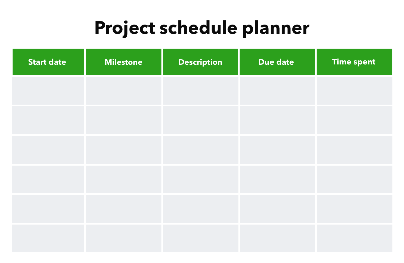 Project schedule planner