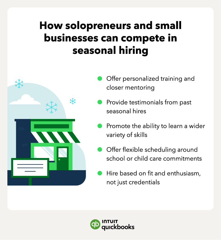 How solopreneurs and small businesses can compete in seasonal hiring