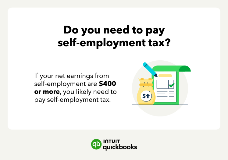 An illustration of how to determine whether you need to pay self-employment tax.