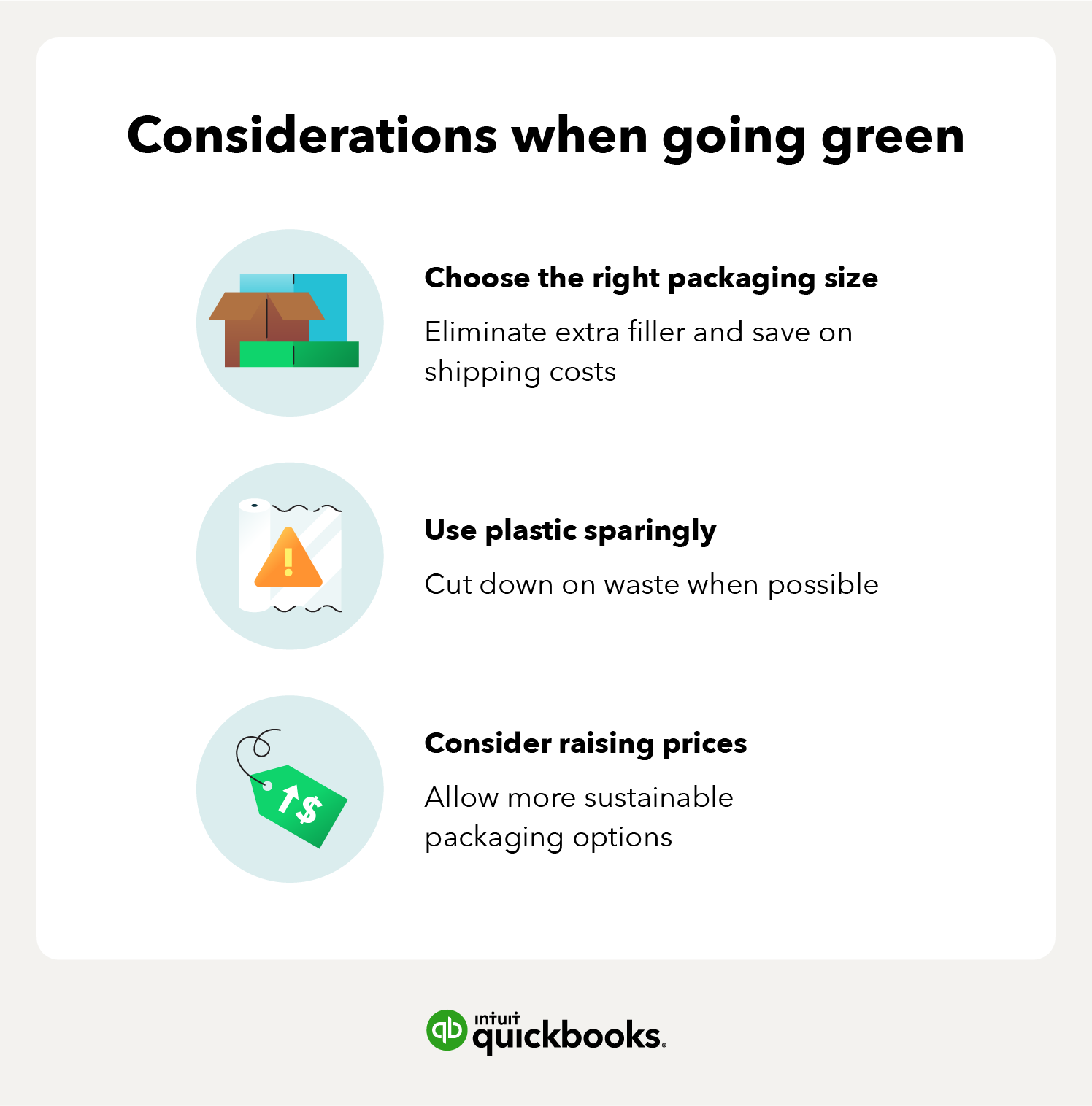 Considerations when going green