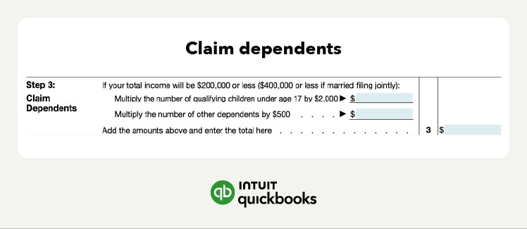 Where to claim dependents on a W-4.
